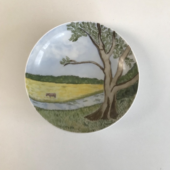 Vintage Rare Schonwald Hand Painted Wall Plate / Dish Danmark 1959 - Picture 3 of 6